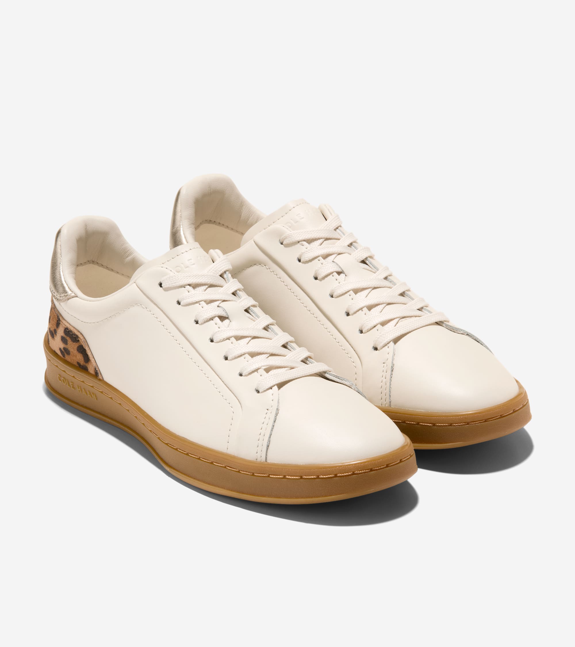 W34981:IVORY/LEOPARD PRNT SUEDE/GOLD METALLIC/GUM