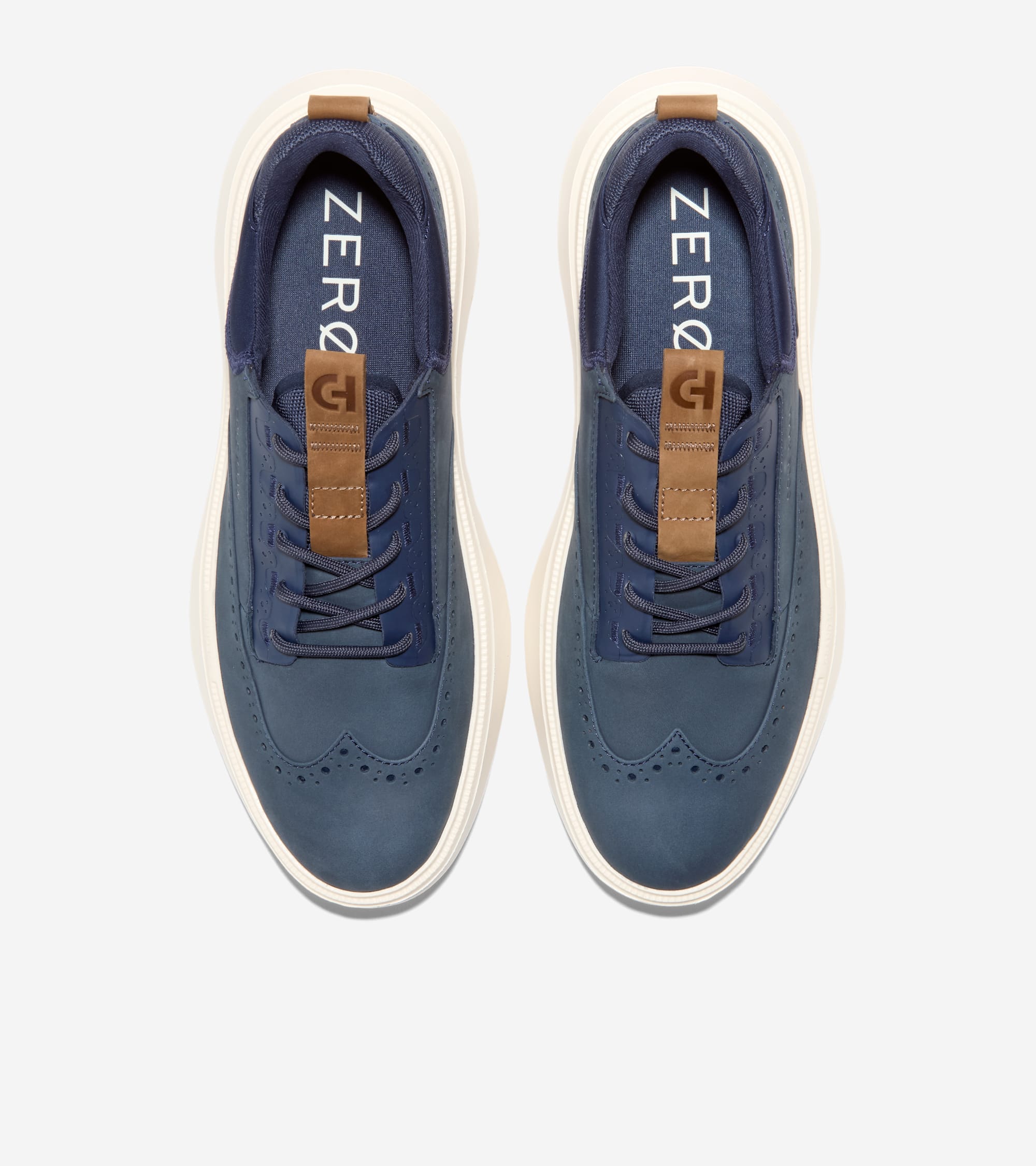 C43871:NAVY BLAZER NUBUCK / CH GOLDEN HONEY / IVORY