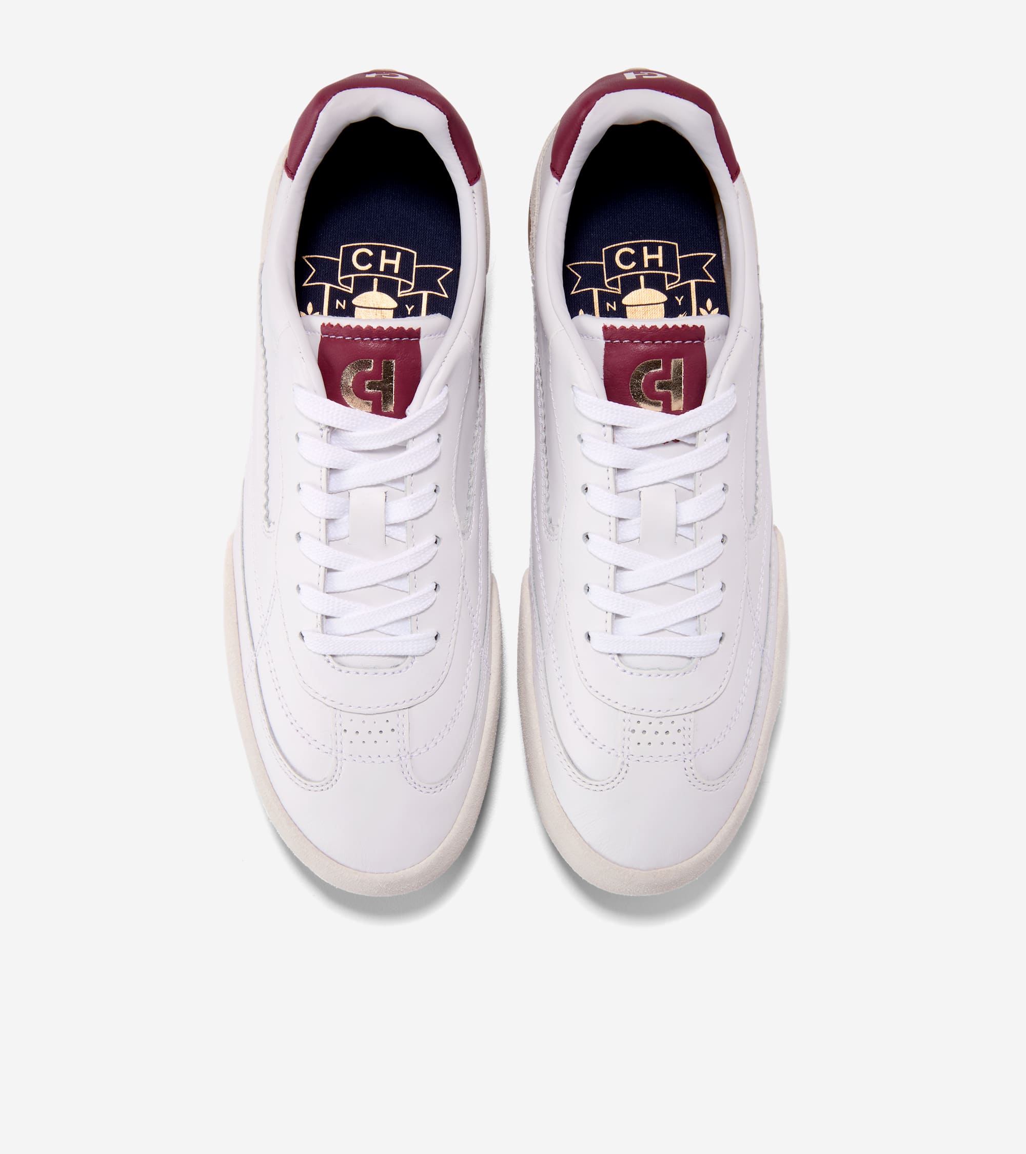 W37036:WHITE / CH CLARET / WHITE