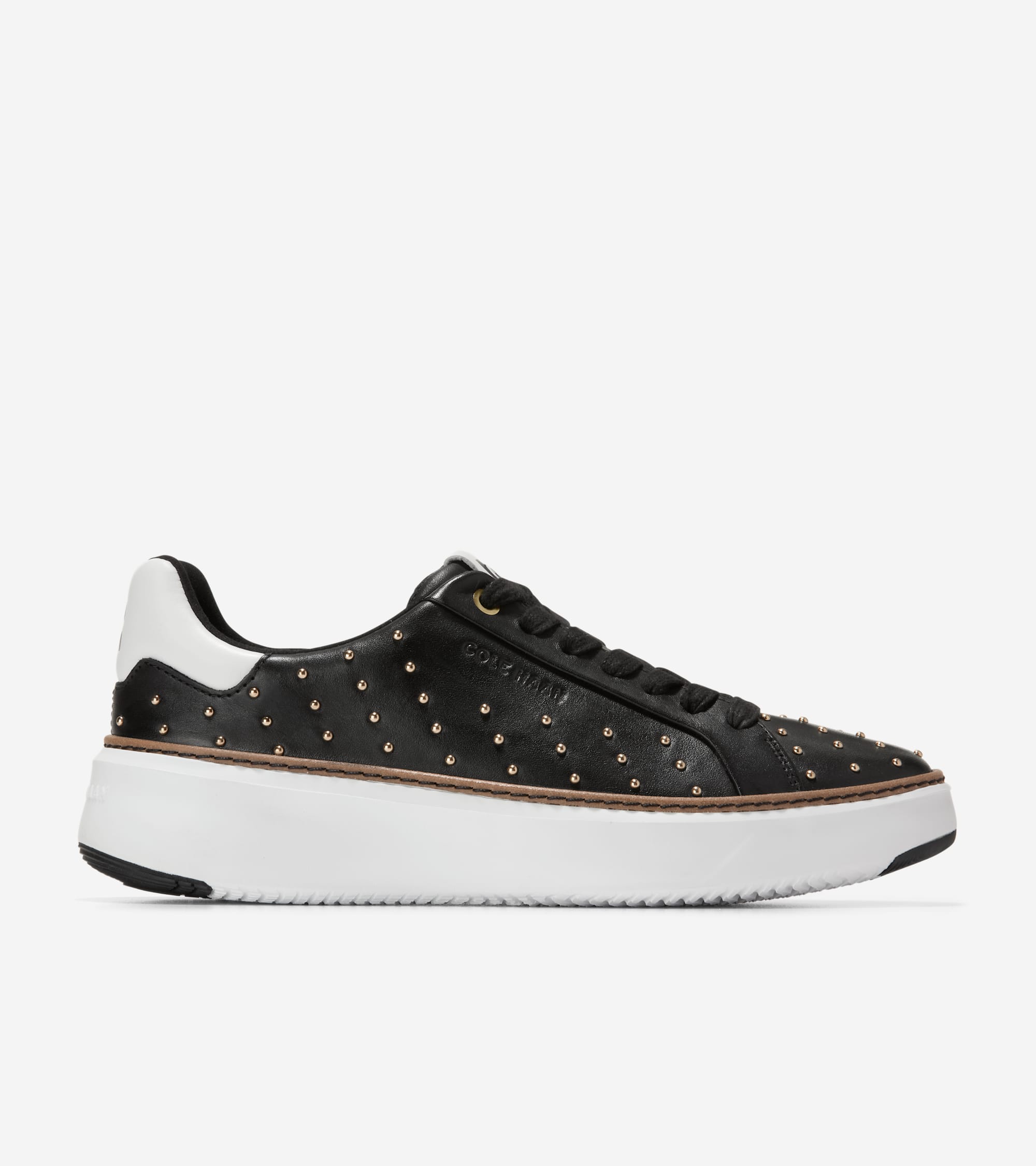 W34193:BLACK LTR/GOLD STUDS