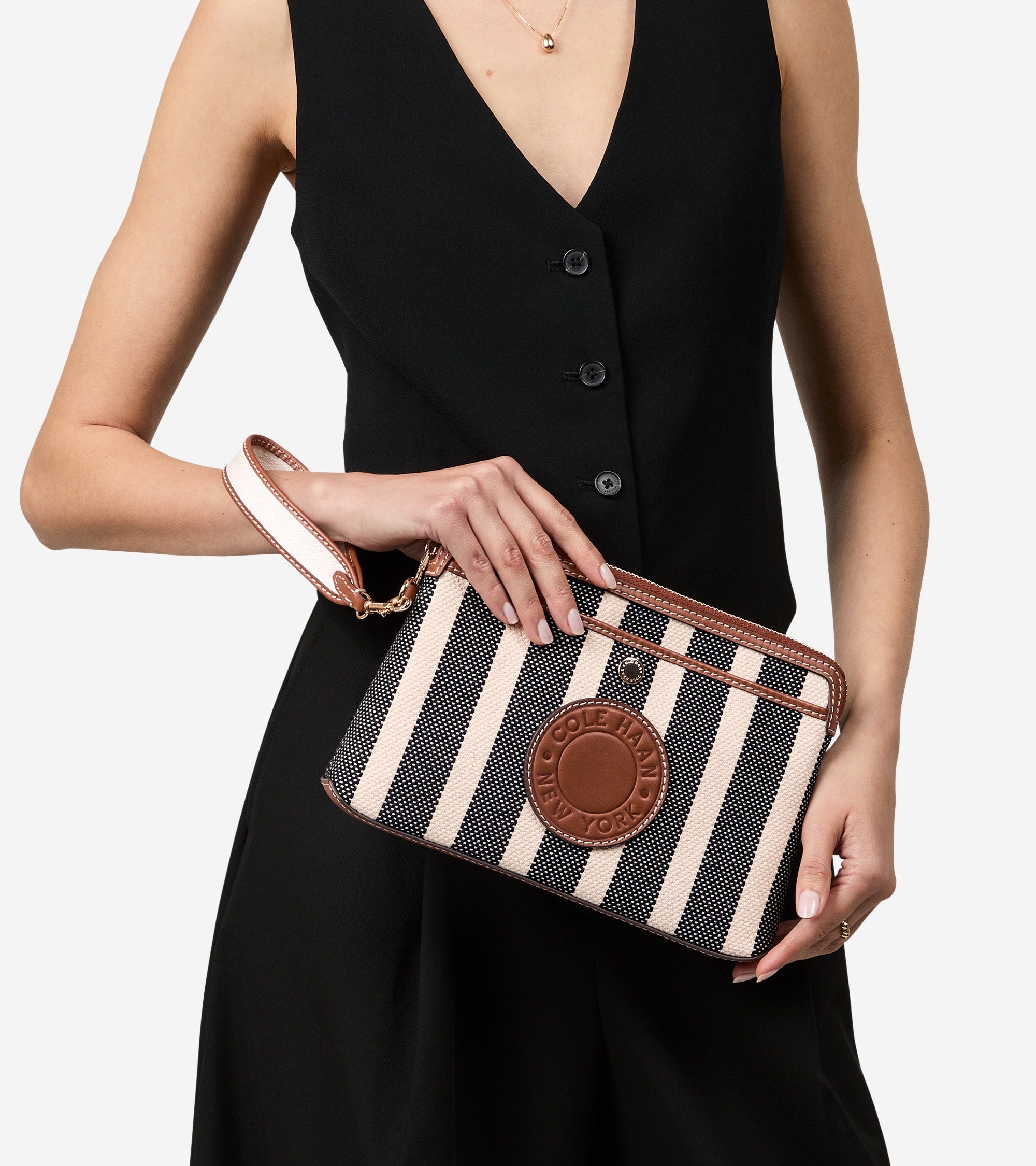 U08449:NATURAL CANVAS STRIPE PRINT:0000