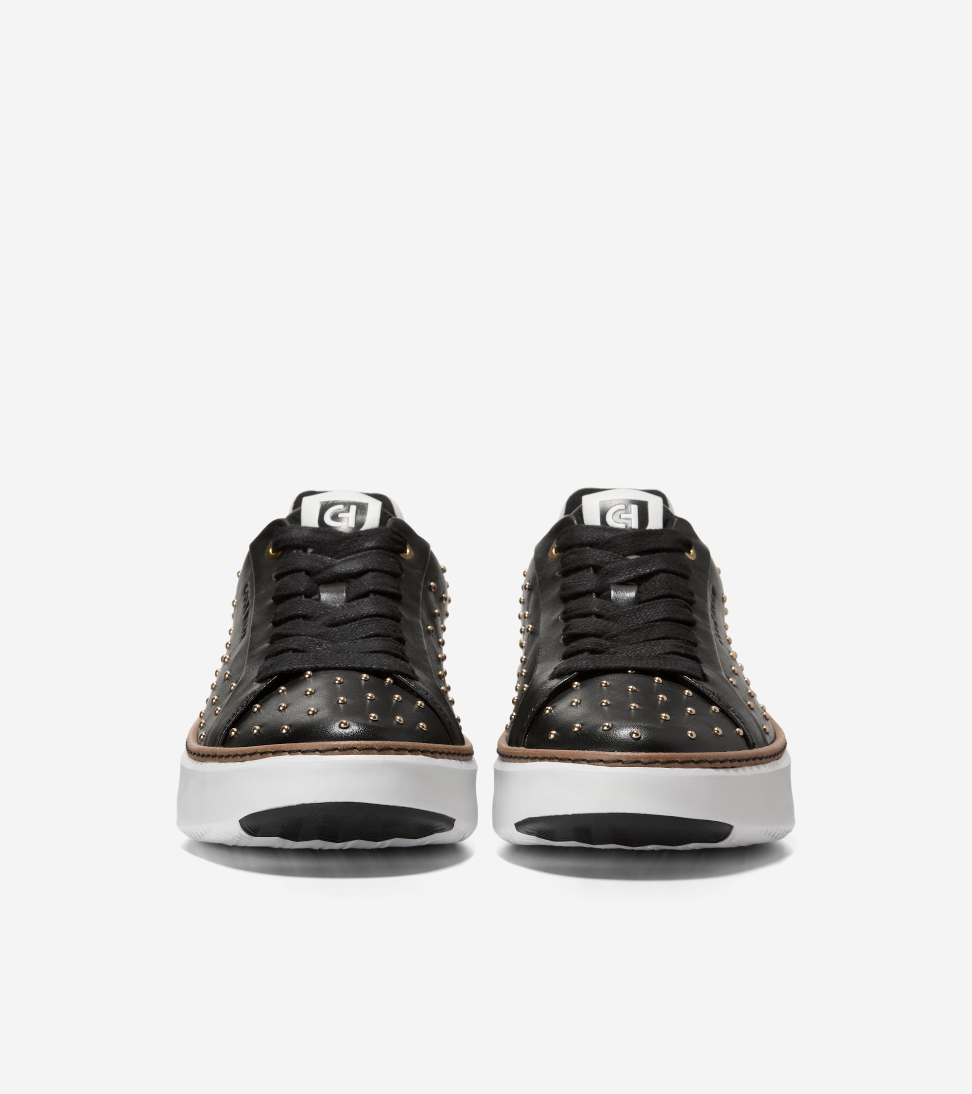 W34193:BLACK LTR/GOLD STUDS