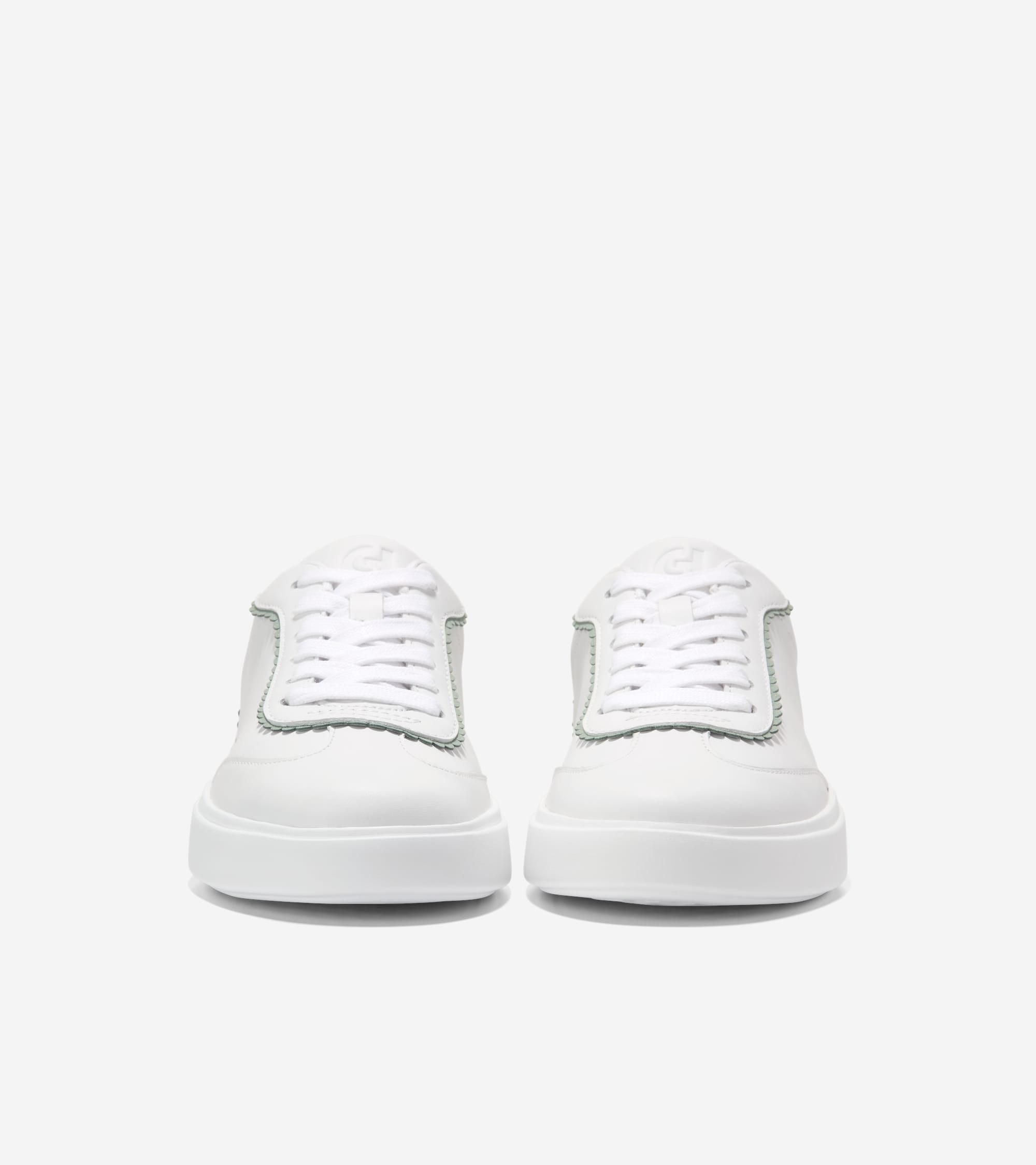 W36229:WHITE LEATHER / LILY PAD SUEDE