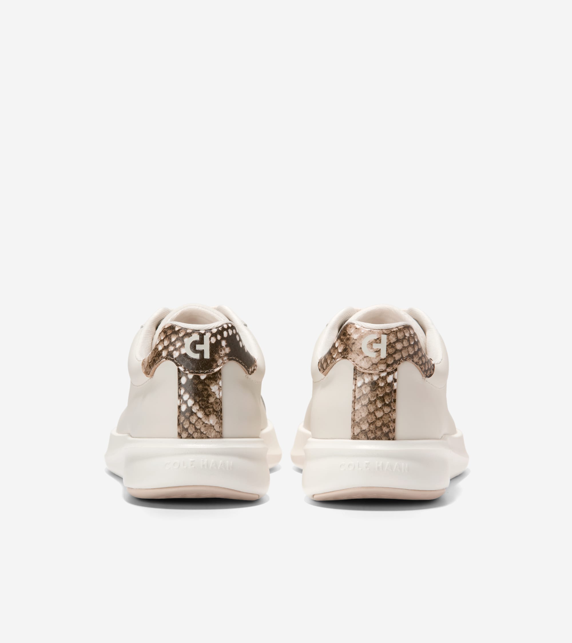 W35903:CH POWDER LTHR / DUNE SNAKE PRINT LEATHER