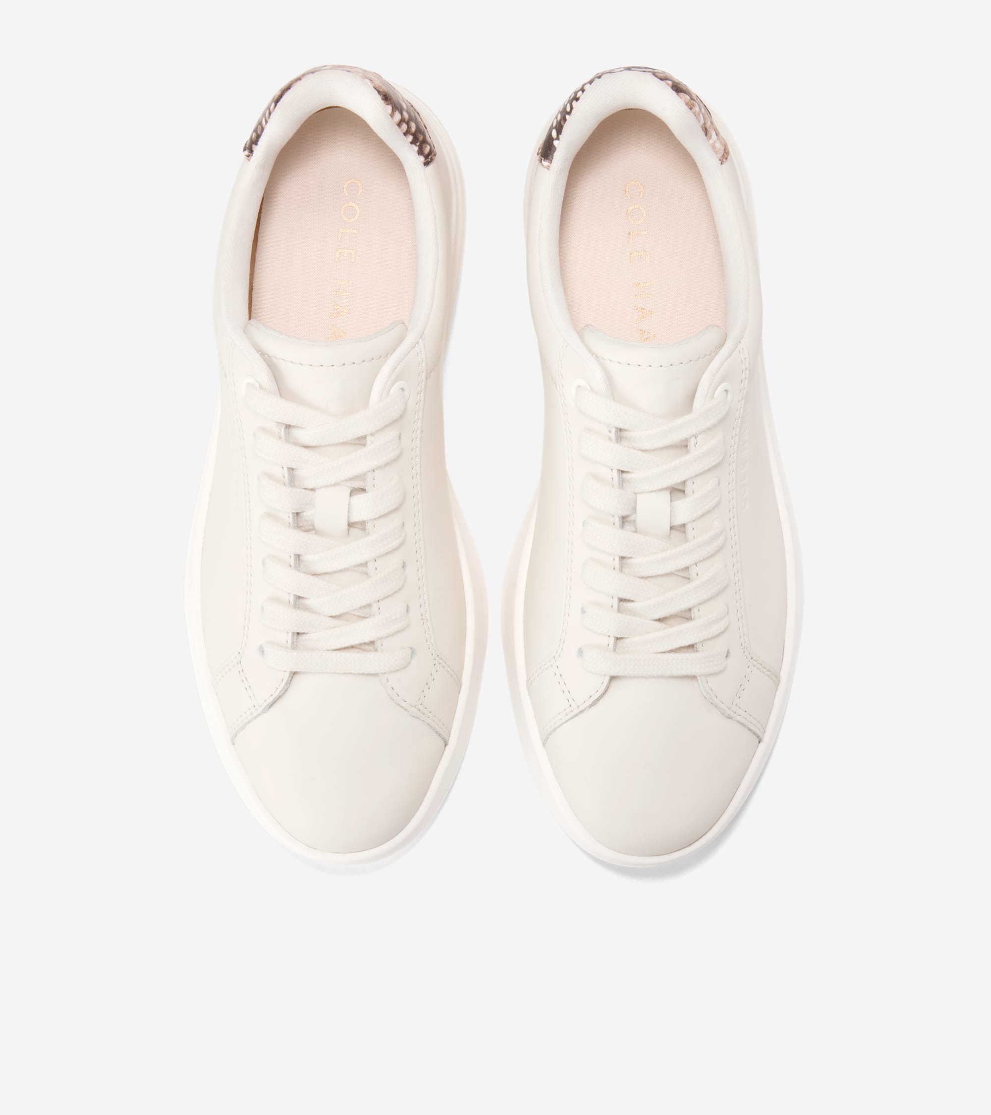 W35903:CH POWDER LTHR / DUNE SNAKE PRINT LEATHER