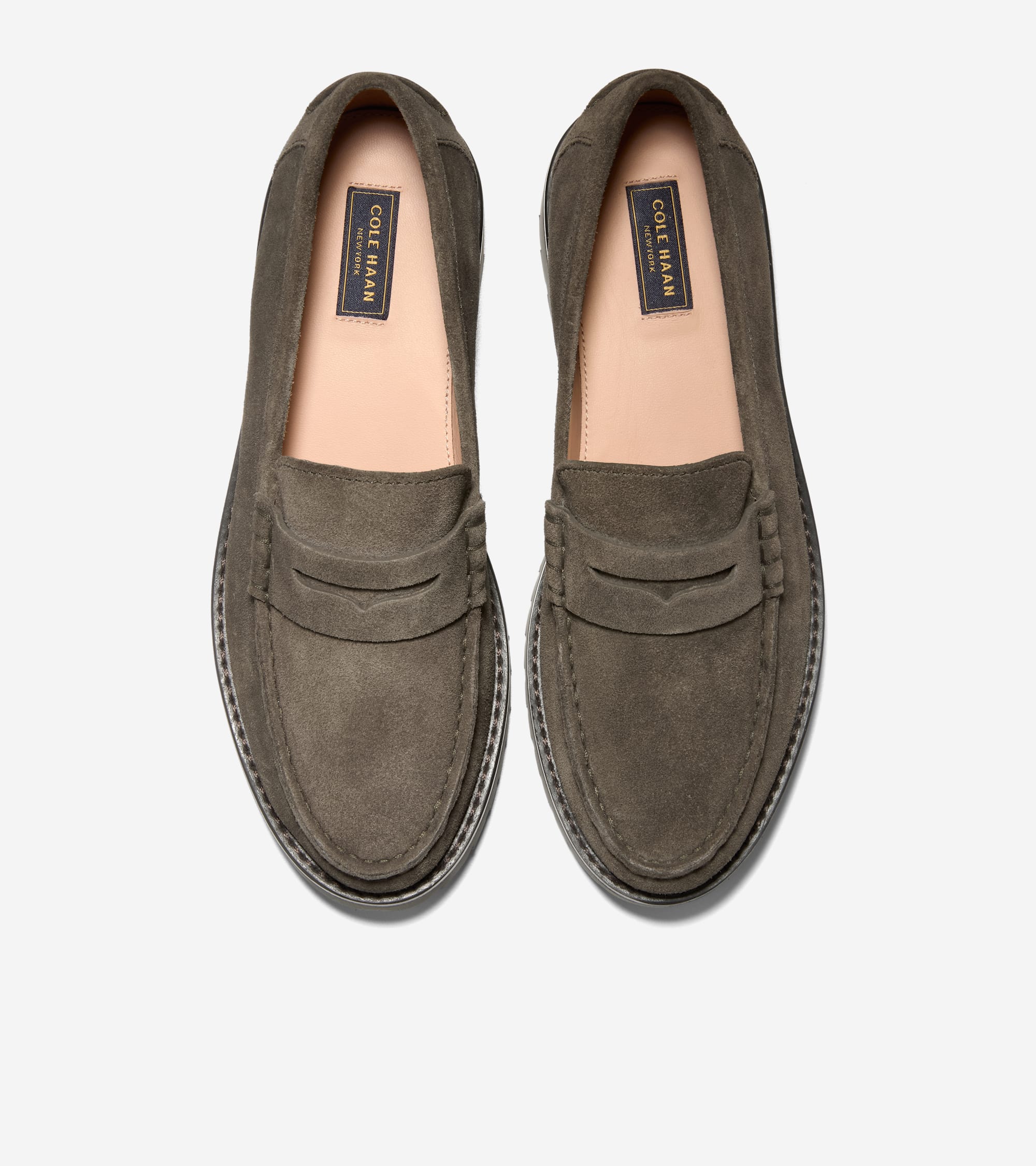 W37474:CH DEEP OLIVE SUEDE