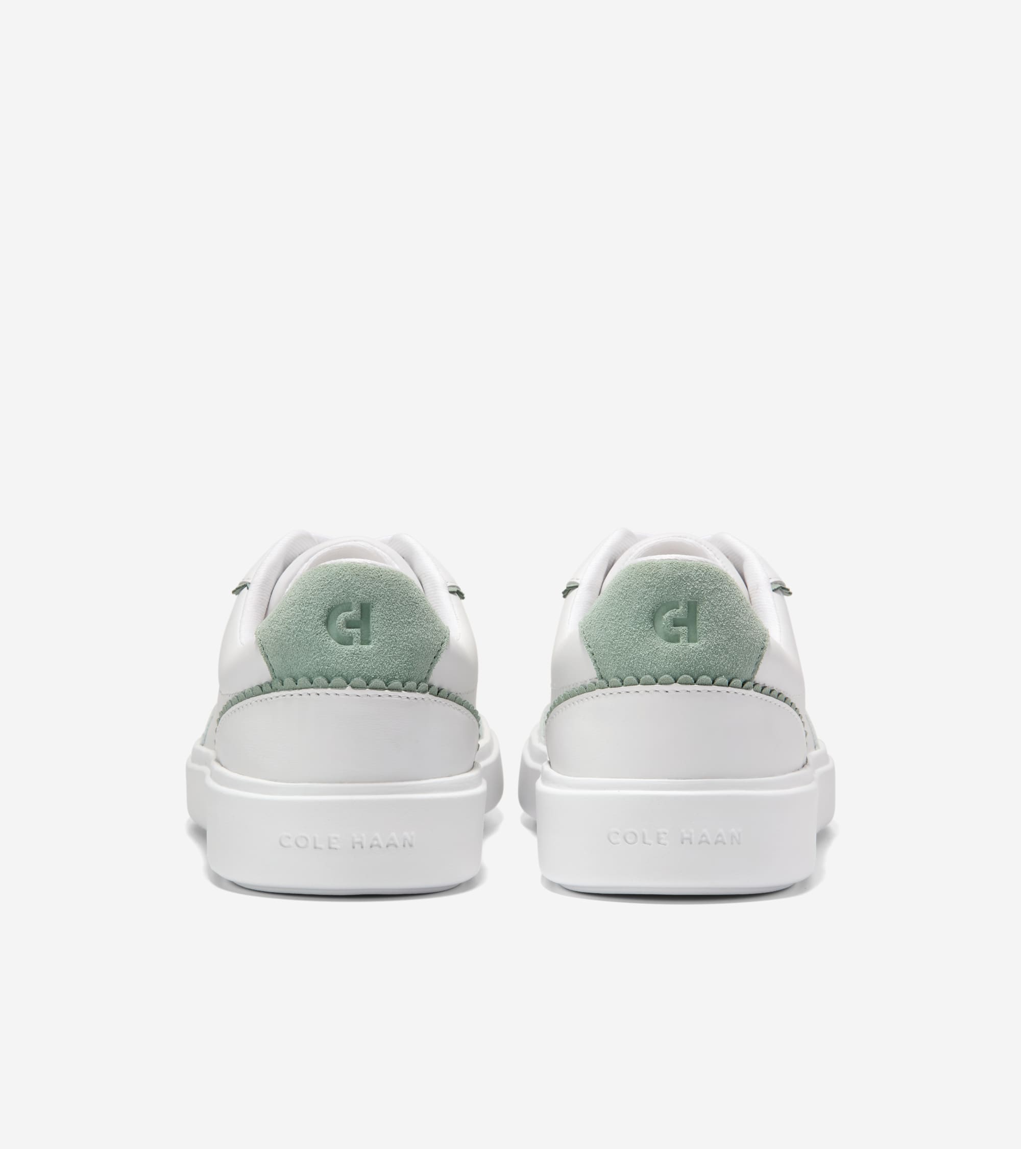 W36229:WHITE LEATHER / LILY PAD SUEDE