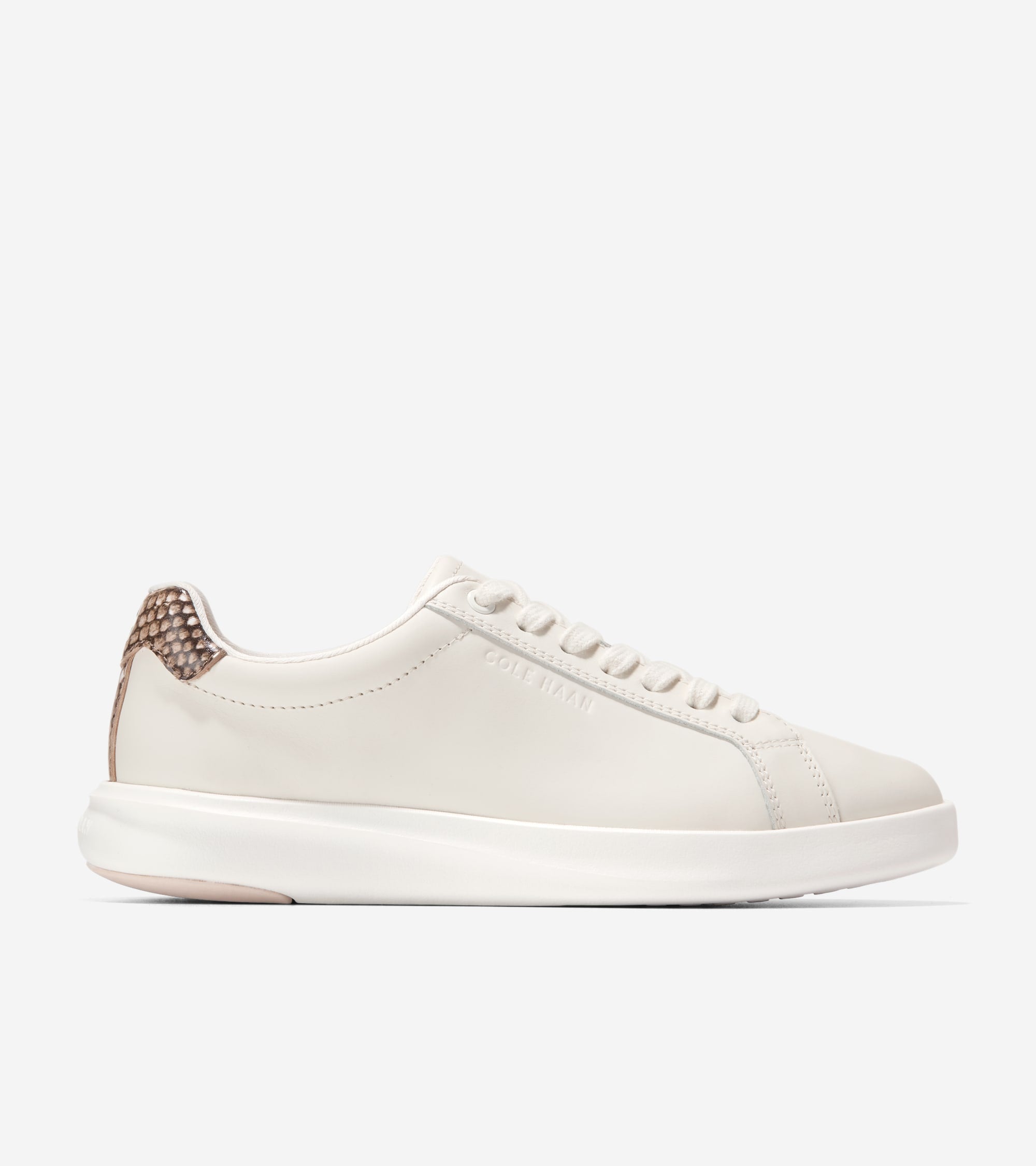 W35903:CH POWDER LTHR / DUNE SNAKE PRINT LEATHER