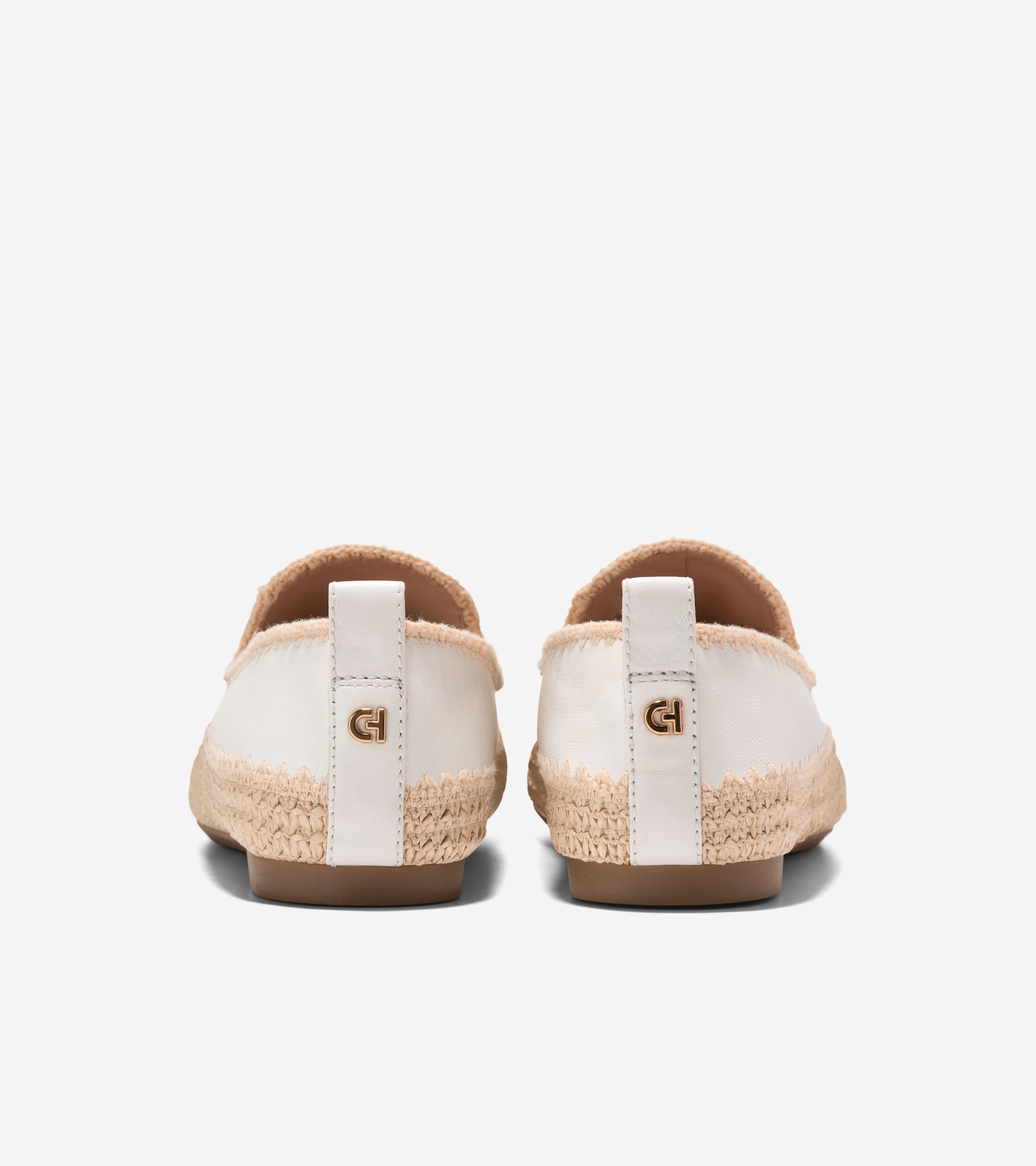 W37030:CH POWDER LEATHER / NATURAL RAFFIA