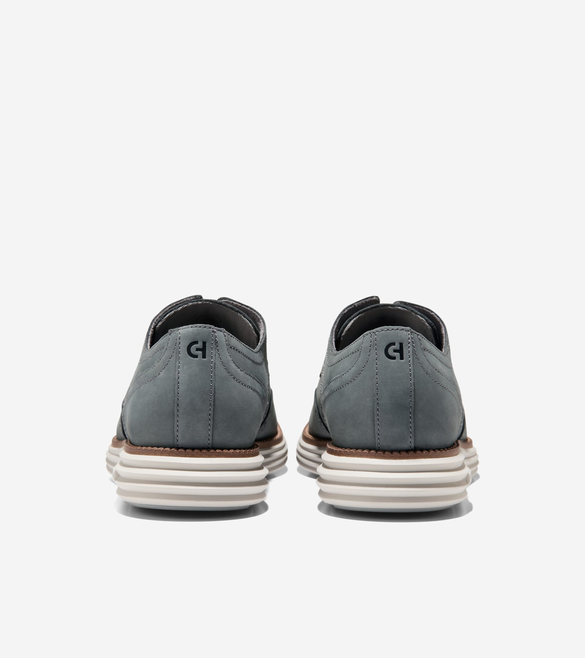 C45382:GRAY PINSTRIPE NUBUCK / DARK NATURAL / PUMICE STONE