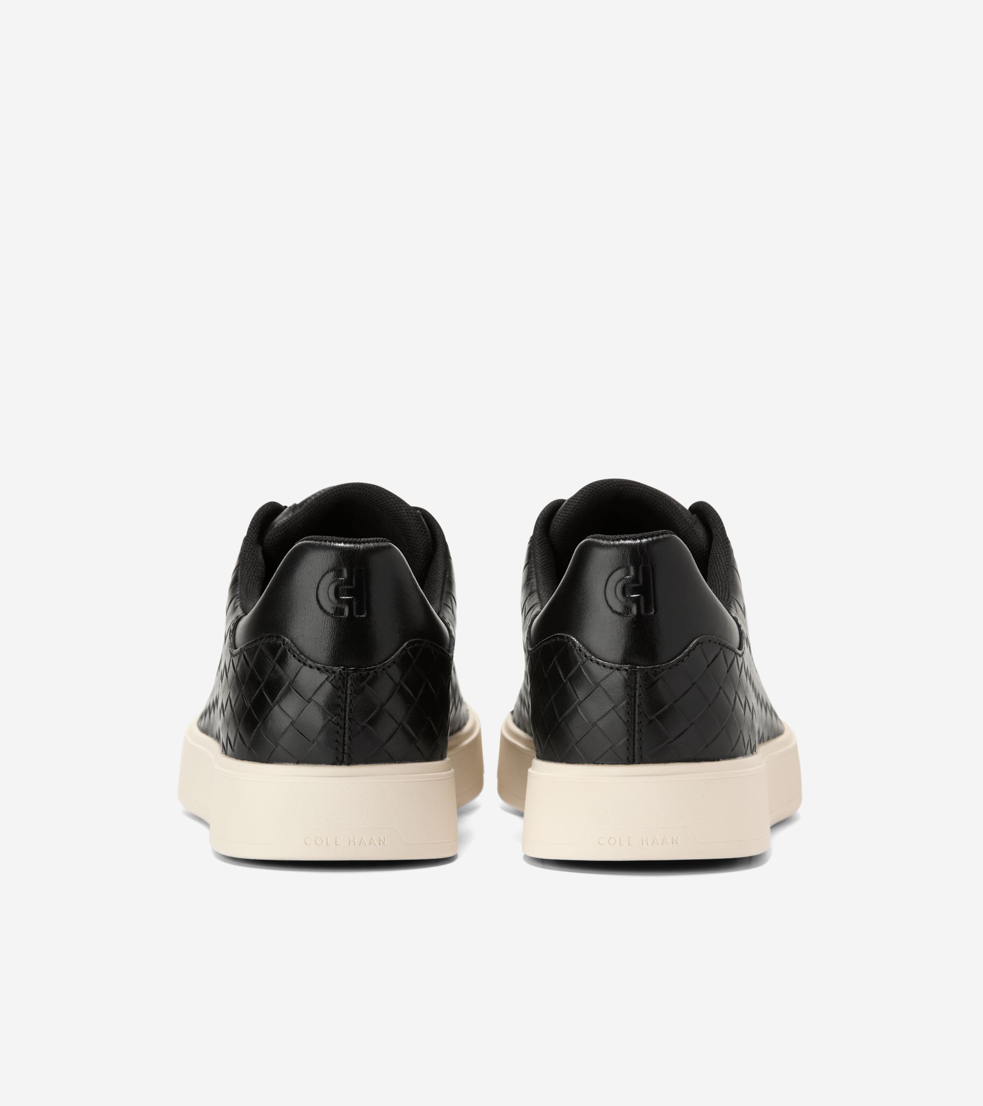 C43709:BLACK WOVEN EMBOSS / IVORY