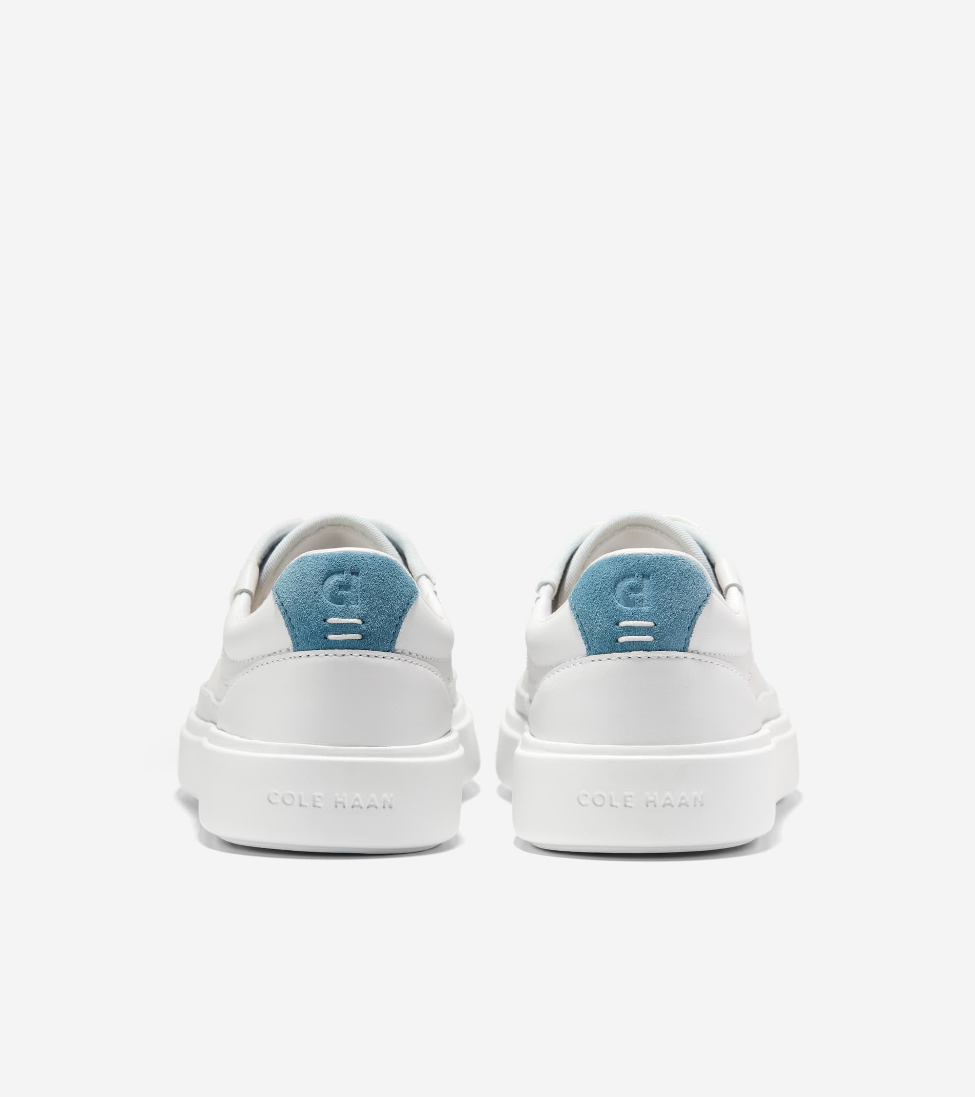 W37860:WHITE LEATHER / PROVINCIAL BLUE SUEDE / BALLAD BLUE