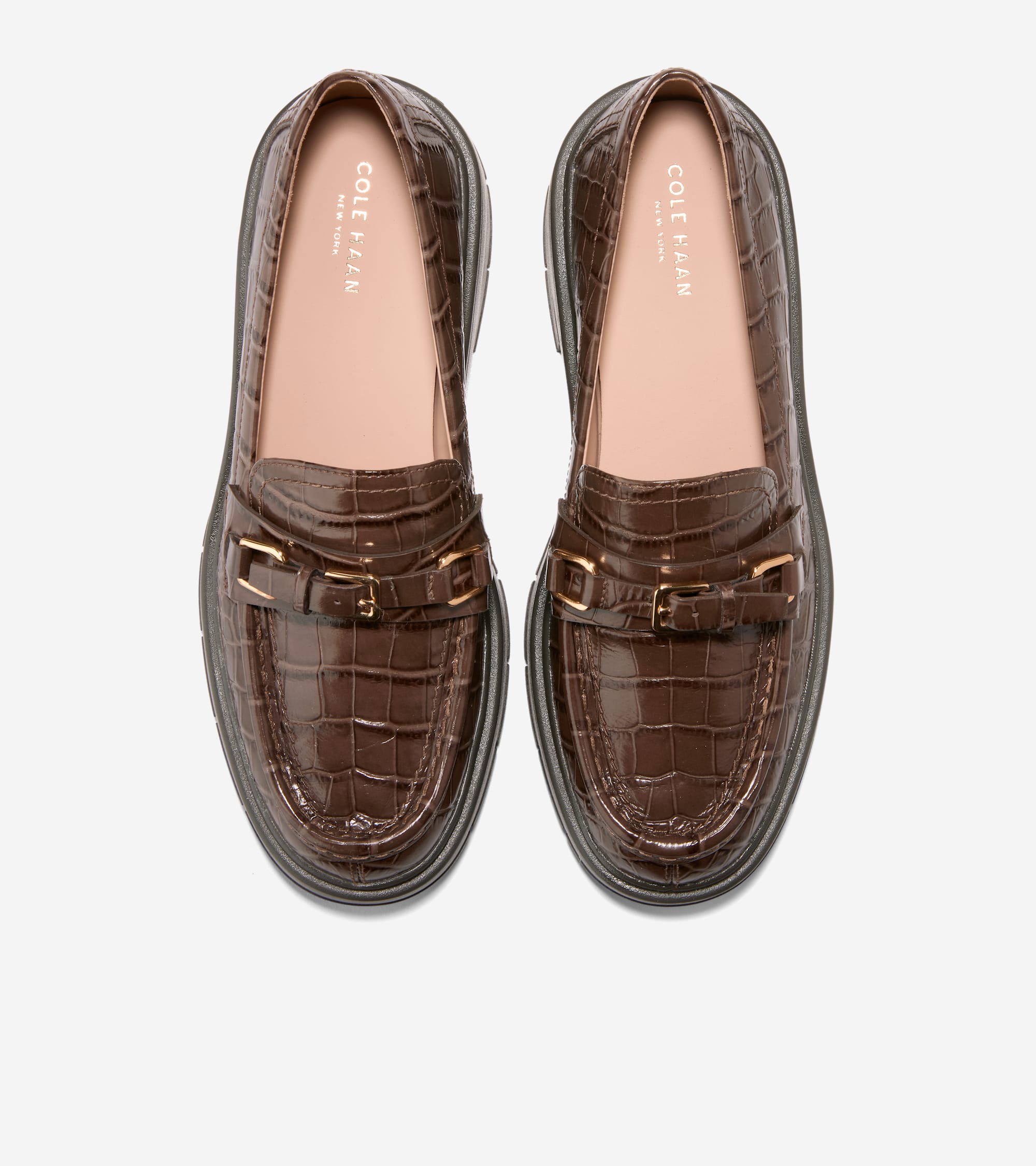 W37311:FONDUE FUDGE CROC PRINT LEATHER