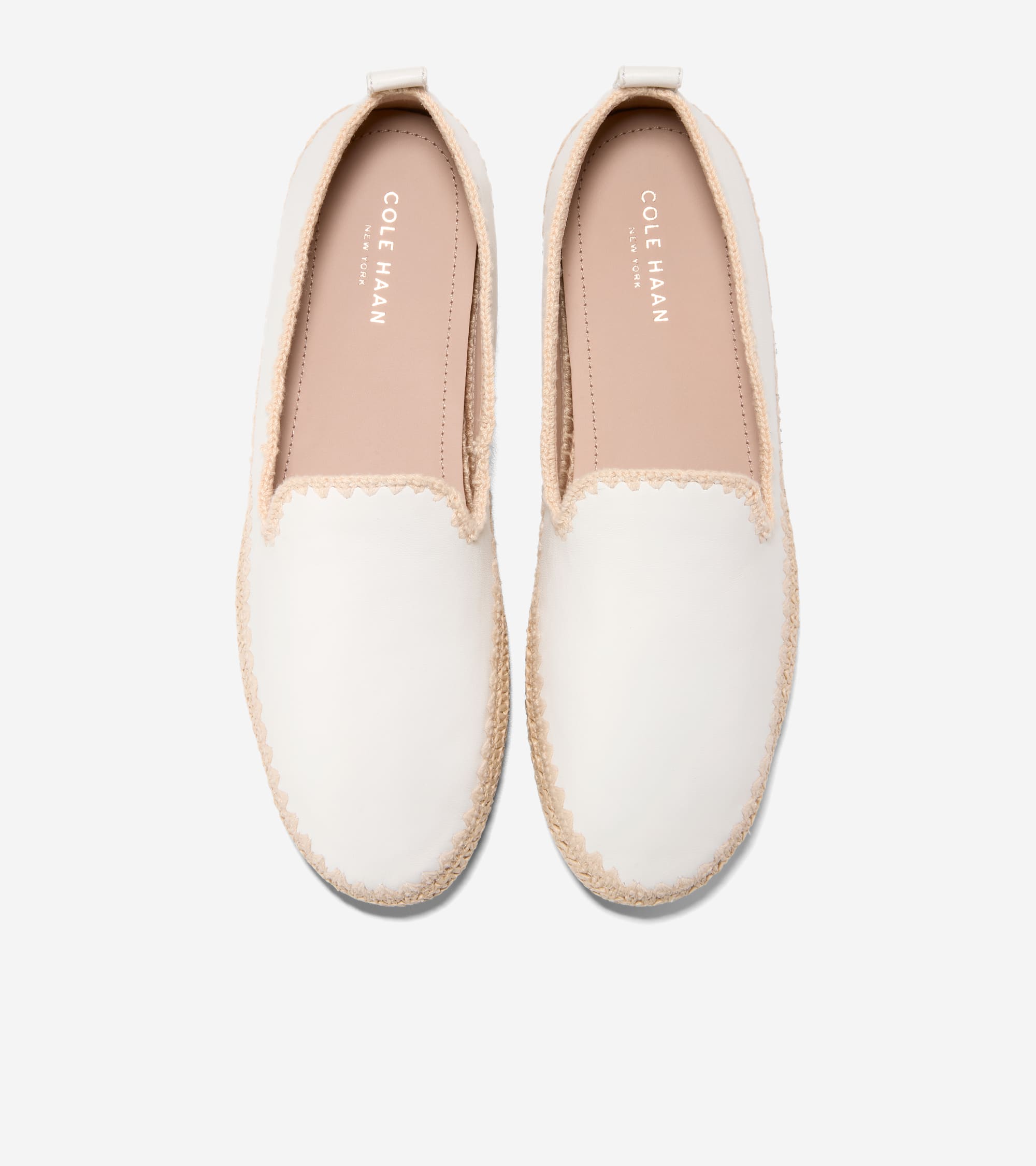 W37030:CH POWDER LEATHER / NATURAL RAFFIA