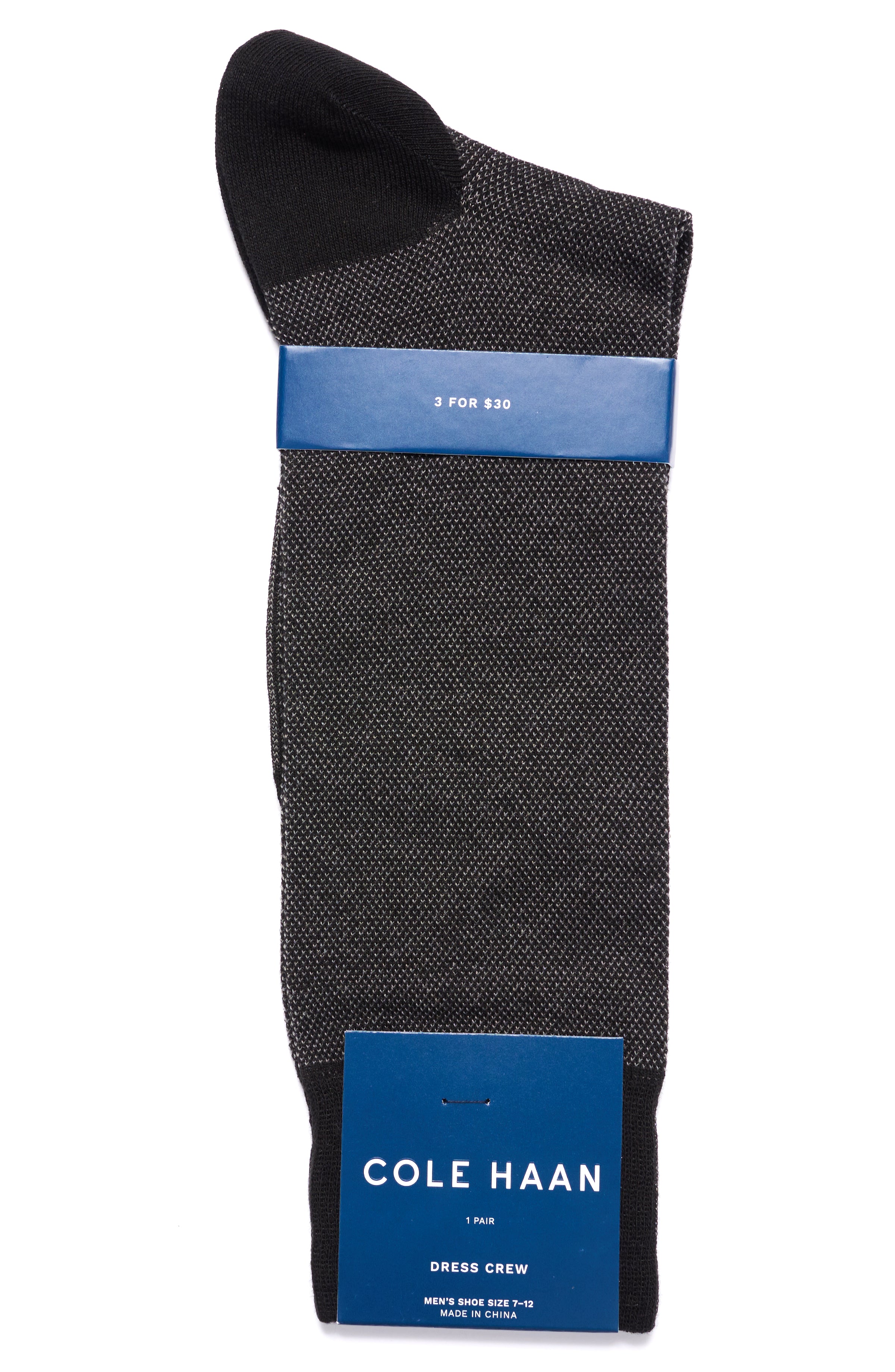 Men's Pique Textured Crew Socks
